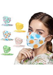 24 Colors KN95 Masque Face Masks 10pcs Adult Tie-dye Patterned Fruit Printed Mouth Cover Mascarillas FPP2 Mask FFP2 CE Face Masks