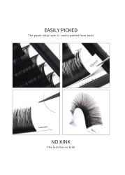 NEWCOME eyelash extension individual curl B/C/CC/D eyelashes 0.03-0.25mm thickness eyelash extension for make-up professionals