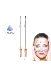 High Quality 10pcs Barbed Cog 3D 4D PDO Thread Cat Foxy Eye Brow Cheek Face Lift Cog 3D/4D/6D PDO Thread