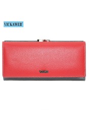 Free Gift Genuine Leather Women Wallet Fashion Rainbow Magnetic Hasp Coin Purse Female Long Ladies Money Clutch Bag WRS-1518