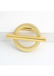 2-10-30 Pieces 38mm 1.5" Satin Gold Finished Handbag Shoulder Strap Adjust Round Decor Buckle Hanger