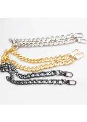 2021 New Fashion O Shape Metal Chain Bag Replacement Purse Chain Shoulder Crossbody Bag Strap for Mini Handbag DIY Handle