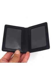 Leather Wallet ID Card Driver License ID Card Holder With FBI Stamp