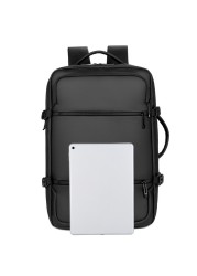 Large Capacity Business Men Backpacks Multifunctional Waterproof Male Bag USB Charging Leisure Bags For 15.6 Inch Laptop