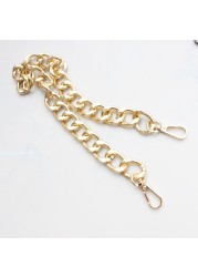 30/60/100cm Resin Replacement Chain Detachable Parts Gold Strap Women Shoulder Handle Square Chain Woman Bag Accessories
