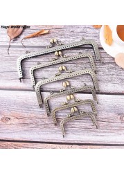 1PC Bronze DIY Purse Handbag Handle Coins Bags Metal Kiss Clasp Frame Lock New Fashion Handle 8.5/10.5/12.5/15/16/18/20cm