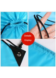 Summer Outdoor Portable Sports Bag Thicken Drawstring Strap Riding Backpack Gym Drawstring Shoes Bag Clothes Backpacks Waterproof