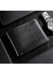 New Hot Men's Small Wallet Money Purses Small Wallets Short Vertical Ultra-thin Wallet Bank Card Package Small Wallet Purse