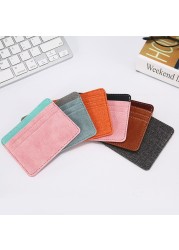 PU thin card holder multi-purpose female student card holder bank card holder credit card holder portable holder