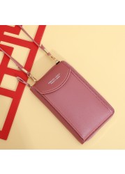 2022 New Women's Bag Multifunction Solid Color Simple Single Shoulder Bag Women Mobile Phone Messenger Bag