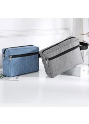 Travel Waterproof Oxford Cloth Toiletry Wash Storage Handbag Women Men Shaving Large Portable Shower Makeup Bag Handbag