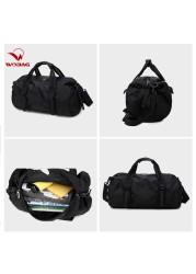 New Black Fashion Weekend Short Distance Travel Bag Foldable Men Sports Training Handbag Large Capacity Yoga Women Duffel Bag