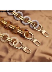 Fashion Woman Brand Handbag Accessory Chain Detachable Replacement Shoulder Strap Women DIY Shoulder Clutch Resin Chains