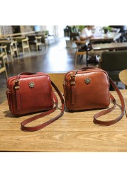 Women's leather handbag casual fashion brand design crossbody bag single shoulder bag free shipping