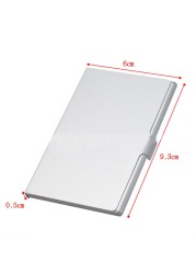 Creative Business Card Case Stainless Steel Aluminum Holder Metal Box Business Card Holder Metal Wallet