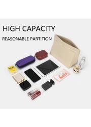 New Liner Bag BAMADER Organize Cosmetic Bag Felt Cloth Makeup Bag Support Handbag Liner Portable Travel Insert Purse Bags