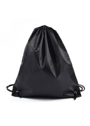 Portable Oxford Sports Bag Drawstring Strap Bag Riding Backpack Gym Drawstring Shoes Bag Clothes Backpacks Waterproof