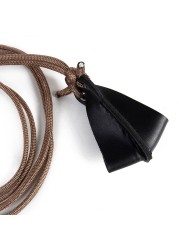 EASYANT Handmade Leather Hunting Shepherd Slingshot Military Adjustable Folding Sling Strap Sling