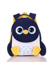 DORIKYDS 3D Penguin Backpack Kids Cute Cartoon Anti-lost School Bags 2 Size Cute Gift for Boys and Girls