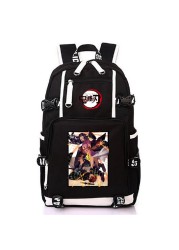 Unisex Anime Demon Slayer Kamado Tanjirou Nezuko Travel Bag Casual School Bag Student Backpacks