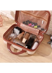 14 Inch Rilakkuma Storage Box Makeup Box Mini Portable Suitcase With Password Lock Small Luggage Make Up Storage Case