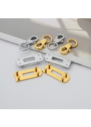 New rectangle holes hanger for bags hardware wholesale fashion set of locks fittings woman bag bags purse