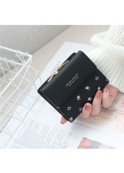 2021 Cartoon Leather Women Pocket Wallet Ladies Clutch Purse Women Short Card Holder Cute Girls Purse Cartera Mujer Coin Bag