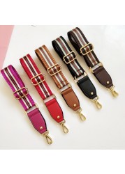 3.8cm Shoulder Strap Width 80~130cm Adjustment Belt Bag Vertical Stripe Design Contrast Color Bag Webbing Accessories