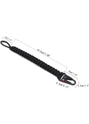 Paracord المفاتيح كوبرا نسج المنسوجة حزام مضفر حامل بطاقة EDC سيارة المفاتيح DIY بها بنفسك النسر هوك مفتاح أدوات