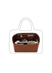 Felt Insert Bag Fit For Speedy 16 20 25 30 35 Women Bag Female Organizer For Cosmetic Pocket Mirror Keep Shape Improve Inner Space