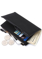 Hot Fashion Men Wallet Wallets For Women With Checkbook Holder Purse Clutch Slim Wallet Men Purses With Coin Zipper Gift Bag