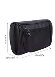 Men Waterproof Travel Toiletry Cosmetic Wash Bag Bathroom Leather Business Shaving Bag Ladies Bath Bag With Strong Handle