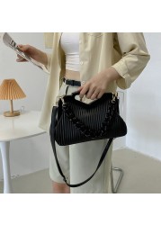 Top Brand Triangle Handbag Designer Pleated Shoulder Bag For Women Small Handbags High Quality Crossbody Bag Satchels Hobo Bags