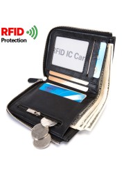 RFID Theft Protection Coin Bag Zipper Men Wallets Brand Man Wallet Male Money Purses Wallets Men Wal