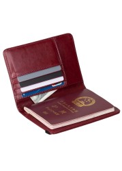 USA USA RFID Men Passport Wallet Cover Holder