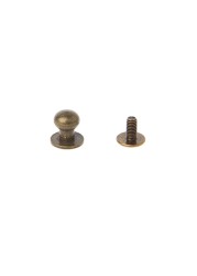 Solid Brass Rivet Round Head Button Screw Luggage Leather Brass Durable DIY Wallet Replacement Bag Accessories