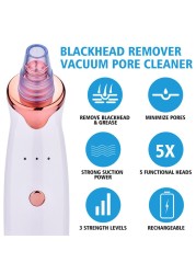 USB Stock Facial Blackhead Acne Remover Cleaner Blackhead Pore Vacuum Black Spot Cleaning Tool Pore Cleaner