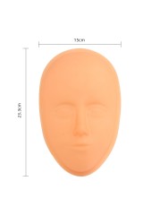 5D Silicone Practice Training Permanent Skin Plastic Holder Eyebrow Lips Eyes Tattoo Practice Skin Mannequin Dummy Face Head Tools