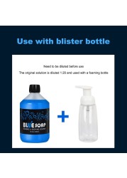 500ml Cleaning Blue Soap Soothing Solution Tattoo Analgesic Wound Effect Tattoo Studio Supply High Concentration