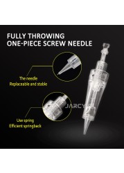 50pcs Disposable Cartridge Needles Permanent Makeup Bayonet Tattoo Gun 1RL/3RL/5RL for Eyebrow/Lip/Eyeliner Digital Machine