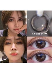 Mel Creek Colored Contact Lenses Large Diameter Myopia Lenses With Diopter Zoom Bright Eyes Cosmetic Lenses