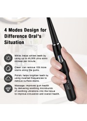 SEAGO - Rechargeable Electric Toothbrush, Available 4 Modes To Wash Teeth, Toothbrush With 3 Wash Heads, For Travel & Gifting