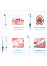 AG المحمولة عن طريق الفم الري usb قابلة للشحن جهاز تنظيف الأسنان بالماء نفاثة مياه للأسنان 300 مللي 5 طرق خزان المياه مقاوم للماء الأسنان الأنظف