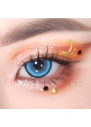 Bio-essence 1 Pair Colored Contact Lenses For Eyes Blue Lens Pink Eye Lenses Fashion Lenses Makeup Beauty Eyes Delicious Contact