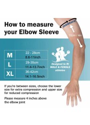 1PC Elbow Brace Fitness Compression Support Sleeve for Tendonitis, Tennis Elbow, Golf Elbow Therapy, Reduce Joint Pain