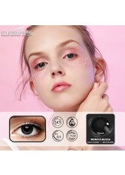 Ishihair Colored Contact Lenses 1 Pair Beauty Eye Yearly Colored Lenses Cosmetic Contacts Lenses Eye Color Black/Chocolate