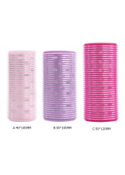 Hair Curler Grip Self-Design Sticky Cling Style Hair Curlers Stripe Silk Lazy Rod Heatless Headband Hairdressing Beauty Tools