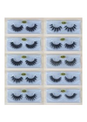 Mink eyelashes wholesale 30/50/100pcs 3D mink lashes bulk natural faux false eyelashes package makeup fake eyelashes bulk items