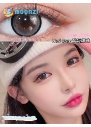 Moon Ze Yogurt Pops Contact Lenses Yearly Gray Soft For Eyes Large Pupil Contact Lenses Myopia Prescription Degree 2pcs/pair