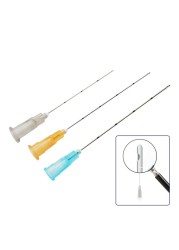 10pcs Disposable Blunt Tip Cannula For Filler Injection 18G 20G 21G 22G 23G Uric Acid Facial Filling Nasal Slight Blunt Needle